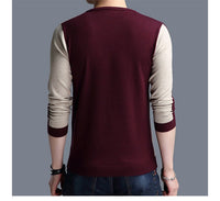 Langärmeliger Pullover mit modernem, geometrischem Design für Herren - Bastien