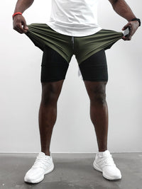 Evolution 2-in-1 Mesh Shorts mit Innenfutter