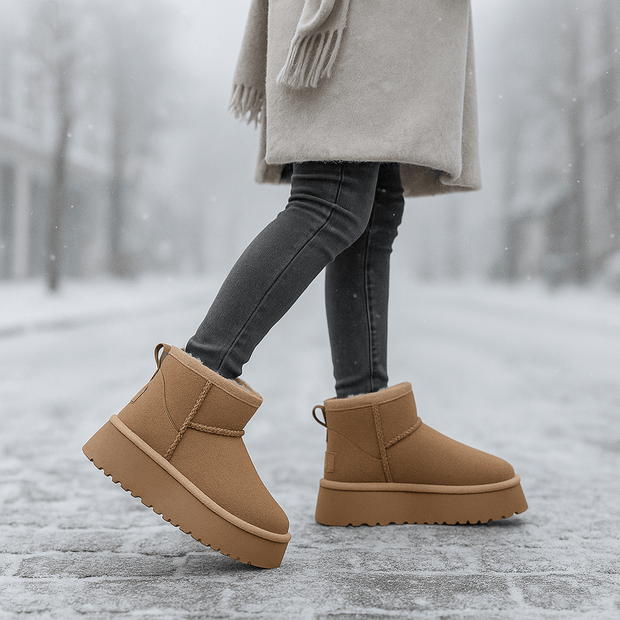 Damen-Stiefeletten mit Wildleder-Effekt - Nalvine