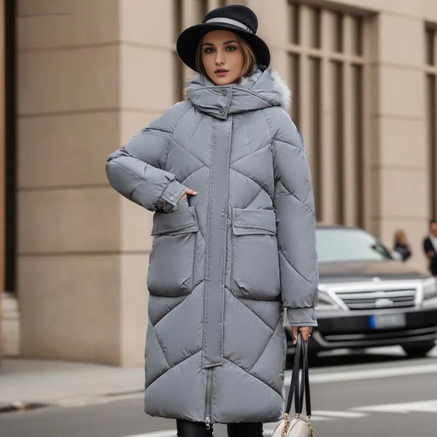 Aloisia - Lange, warme Fleecejacke