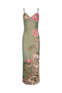 Paty - Figurbetontes Slip-Maxikleid