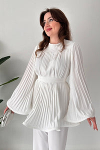 Elenor - Elegantes Damen-Sommer-Set Oberteil + Hose