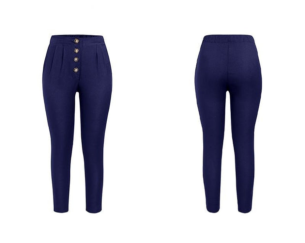 Peggy - Lässige, lockere Hose mit hoher Taille
