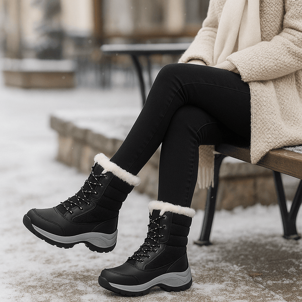 Damenstiefel mit dicken Sohlen - Rinhoa