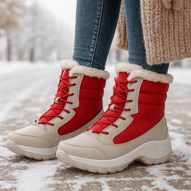 Damenstiefel mit dicken Sohlen - Rinhoa
