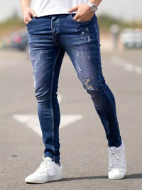 Silas - Vielseitige zerrissene Denim-Jeans